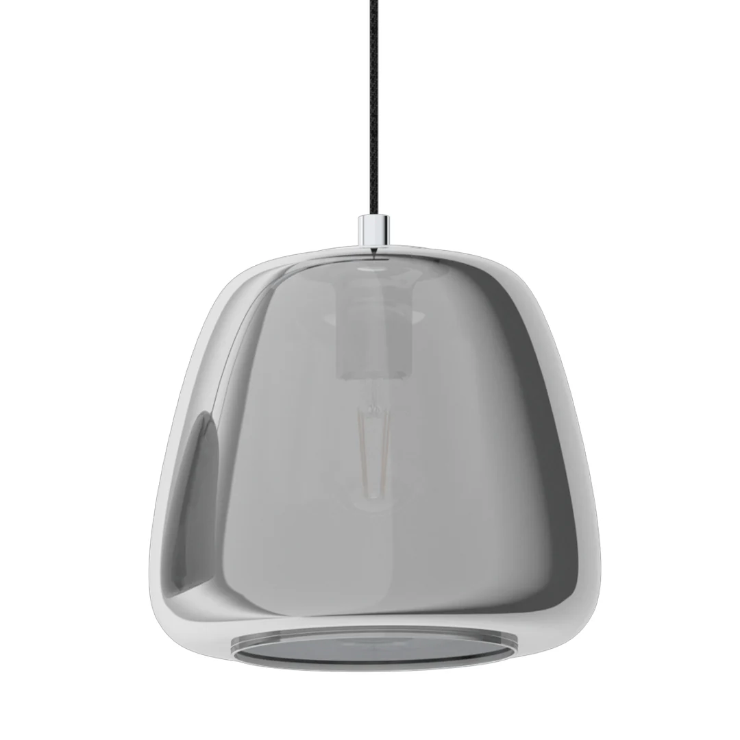 Albarino 3 Light Smoked Glass Ceiling Light Bar - Image 4