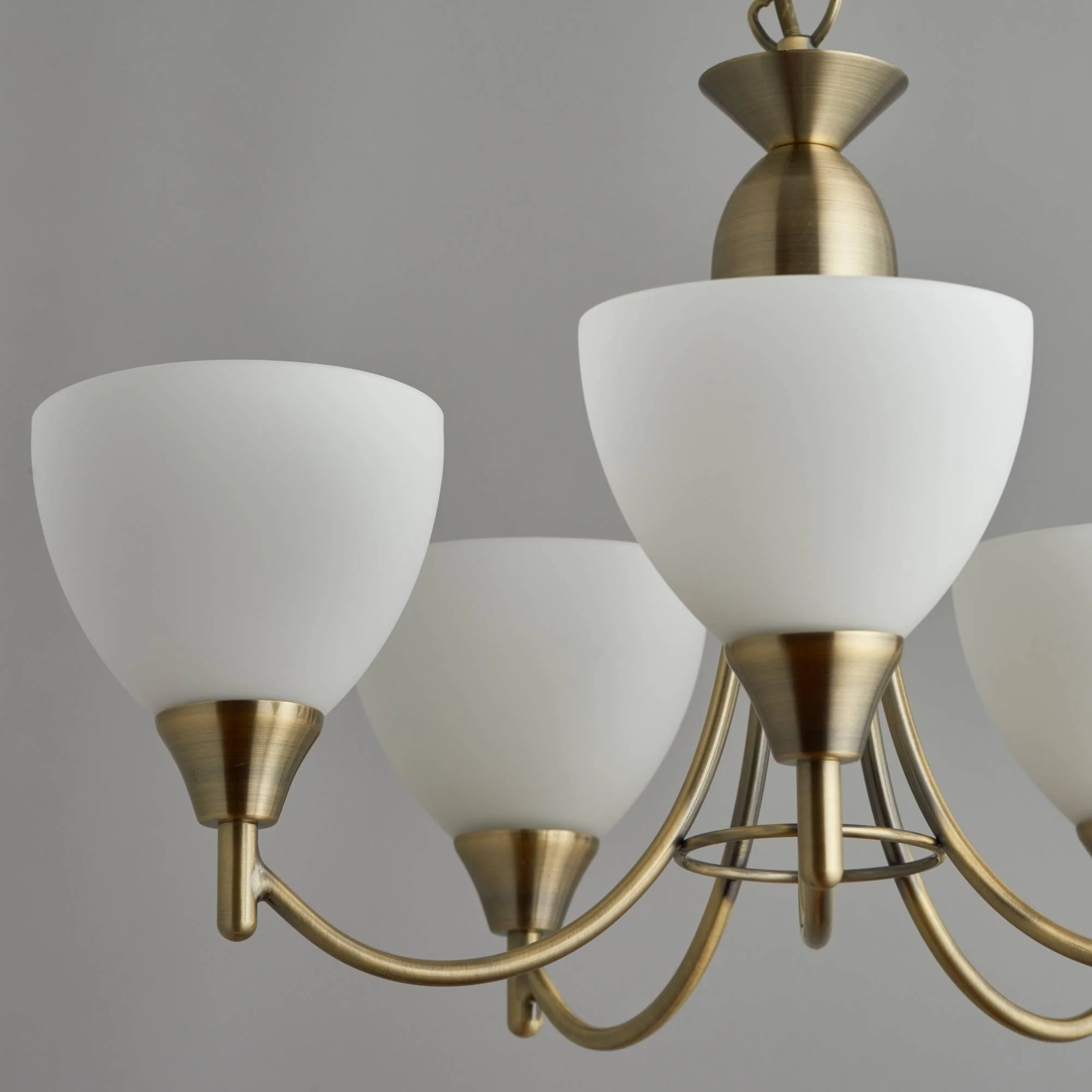 Alton 5 Light Antique Brass Pendant Ceiling Light - Image 4