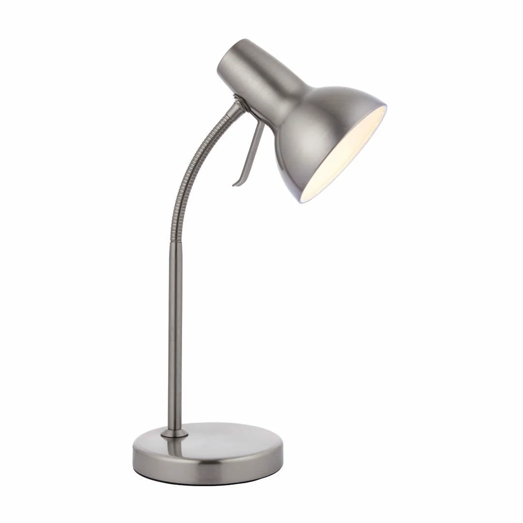 Amalfi 47cm USB Desk Lamp Satin Nickel - Image 3