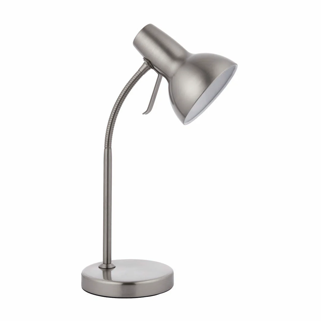 Amalfi 47cm USB Desk Lamp Satin Nickel - Image 4