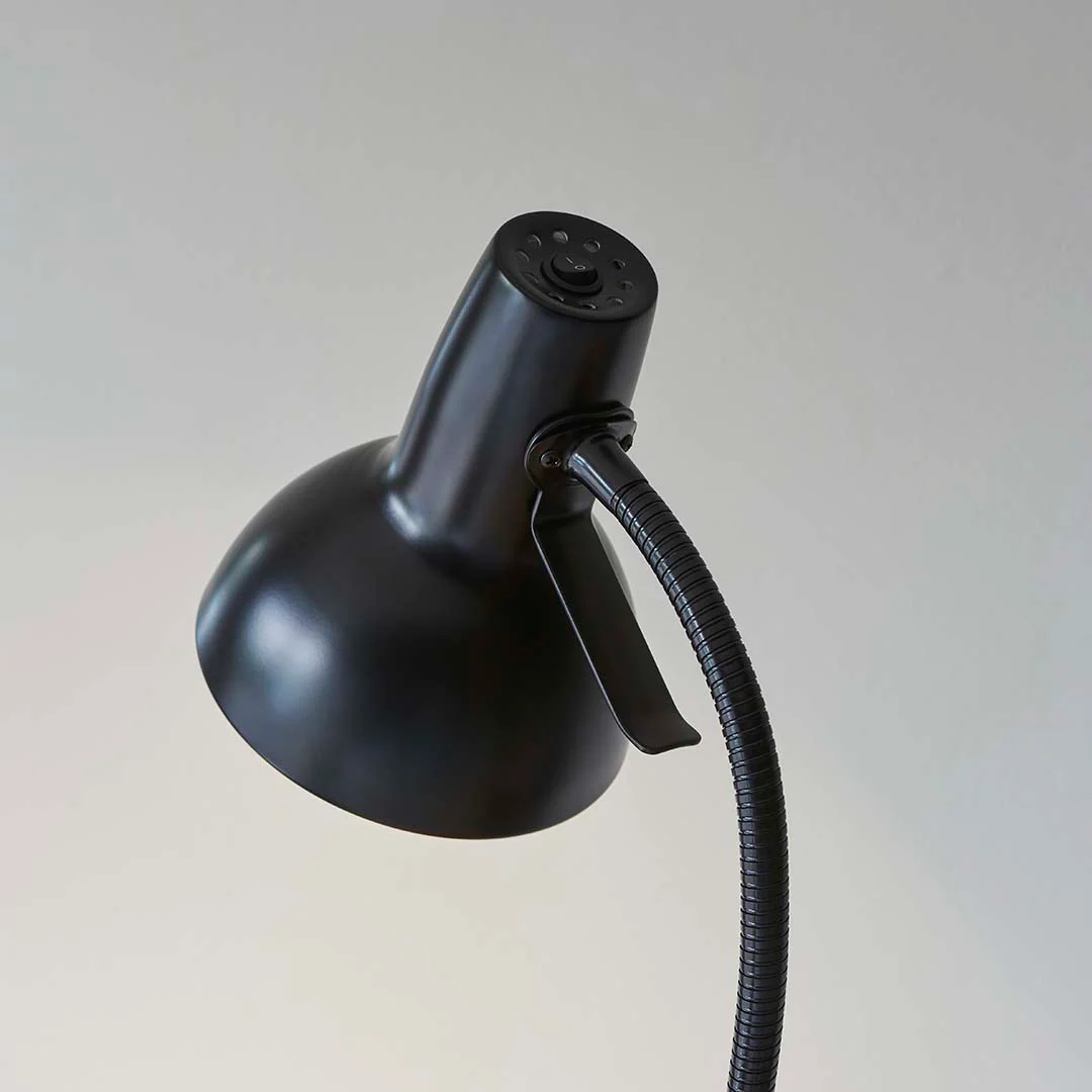 Amalfi Matt Black Task Floor Lamp - Image 7