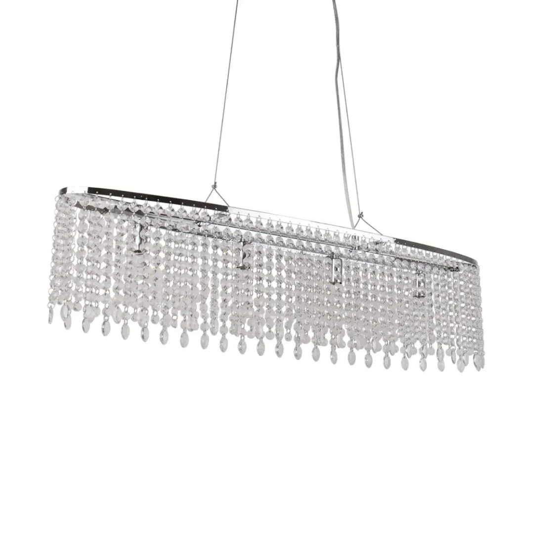 Amity 4 Light Polished Chrome & Crystal Ceiling Pendant - Image 5