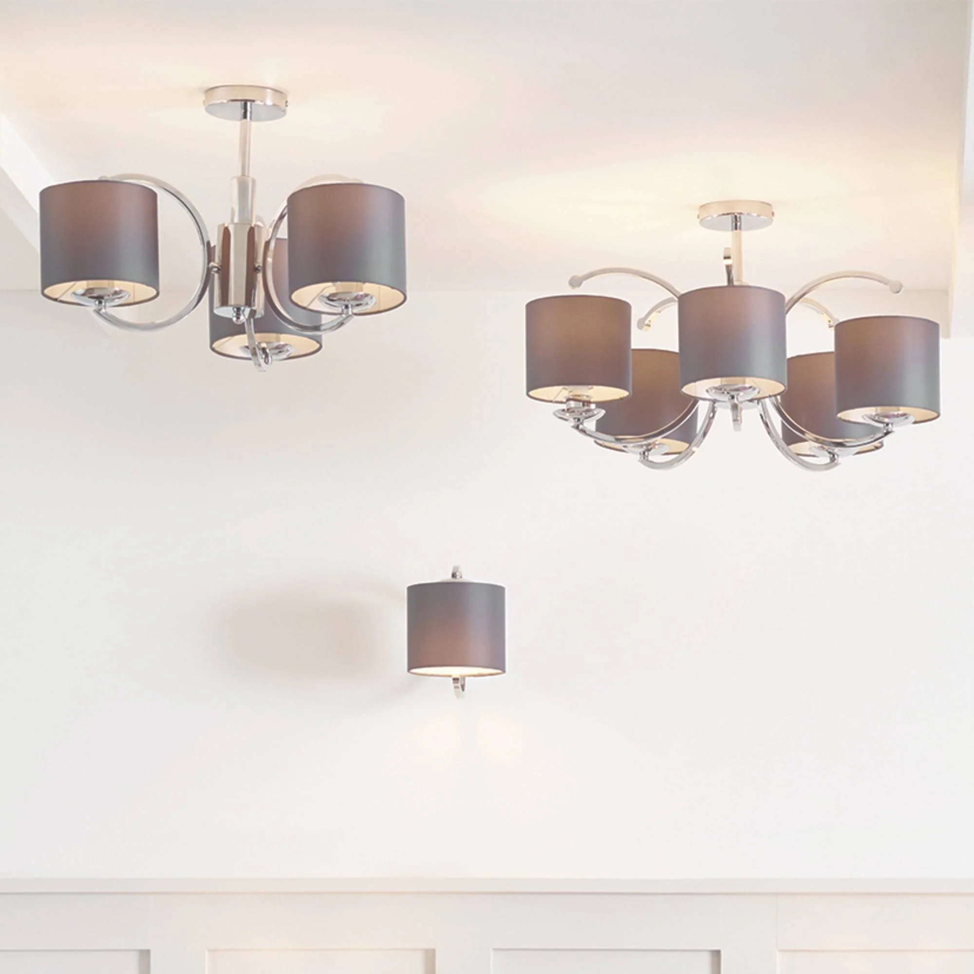 Arcadia 5 Light Ceiling Light Polished Chrome - Image 3