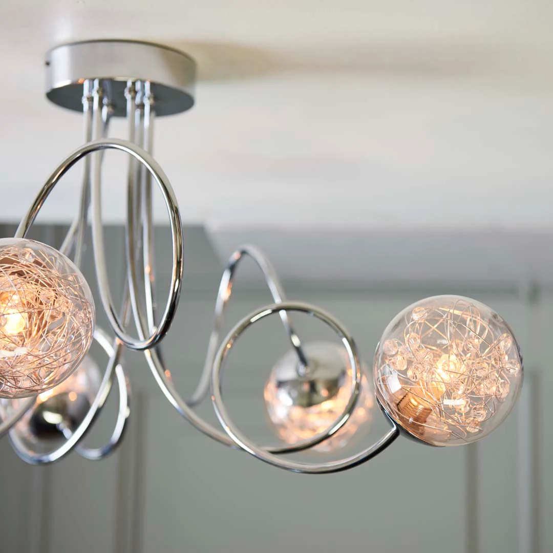 Auria 6 Light Semi Flush Ceiling Light - Image 12