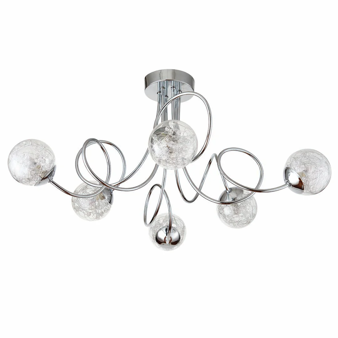 Auria 6 Light Semi Flush Ceiling Light - Image 15