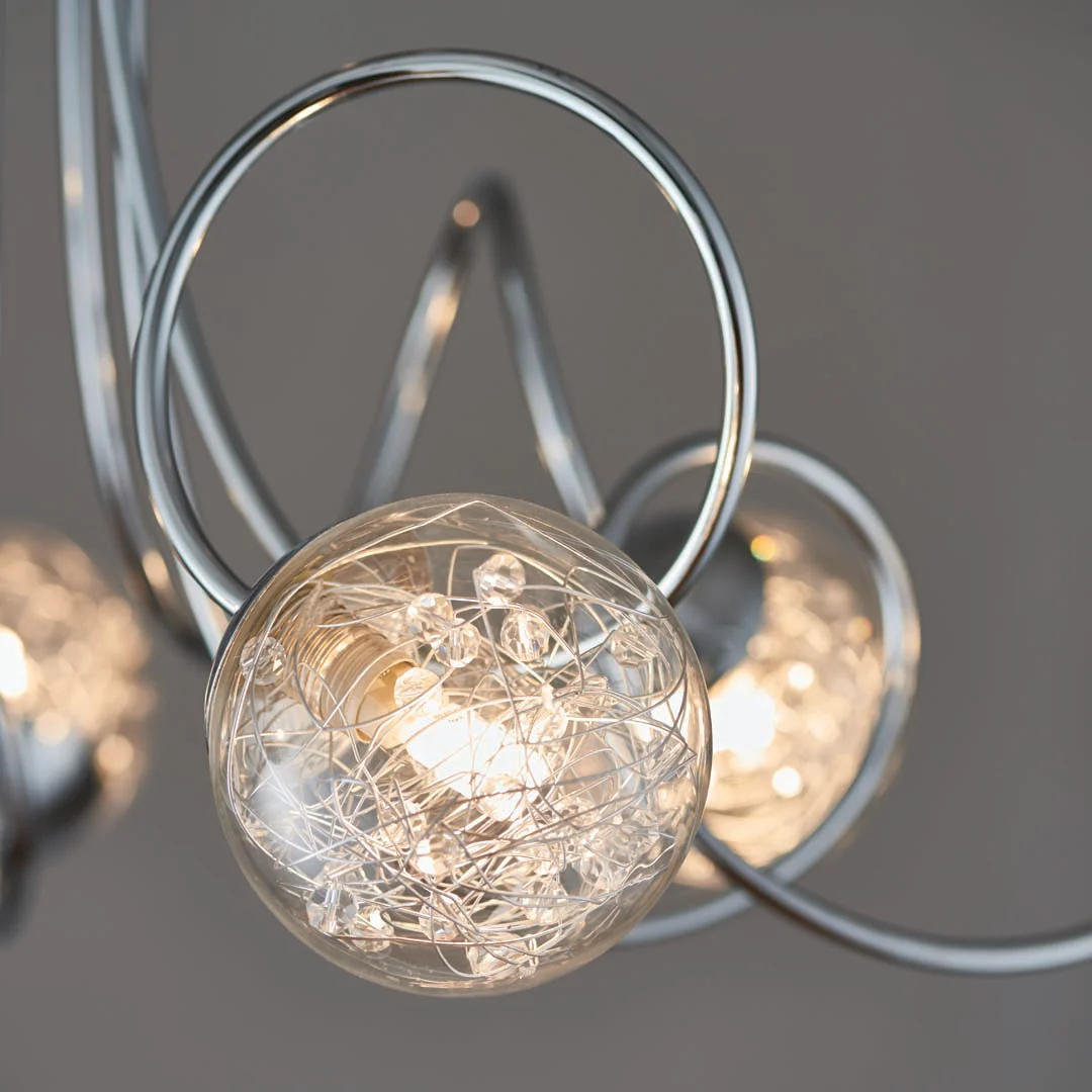 Auria 6 Light Semi Flush Ceiling Light - Image 3