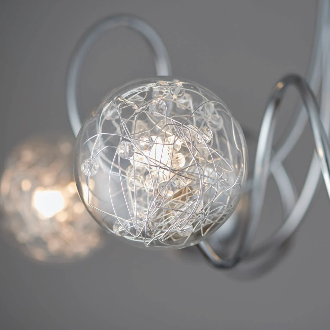 Auria 6 Light Semi Flush Ceiling Light - Image 4