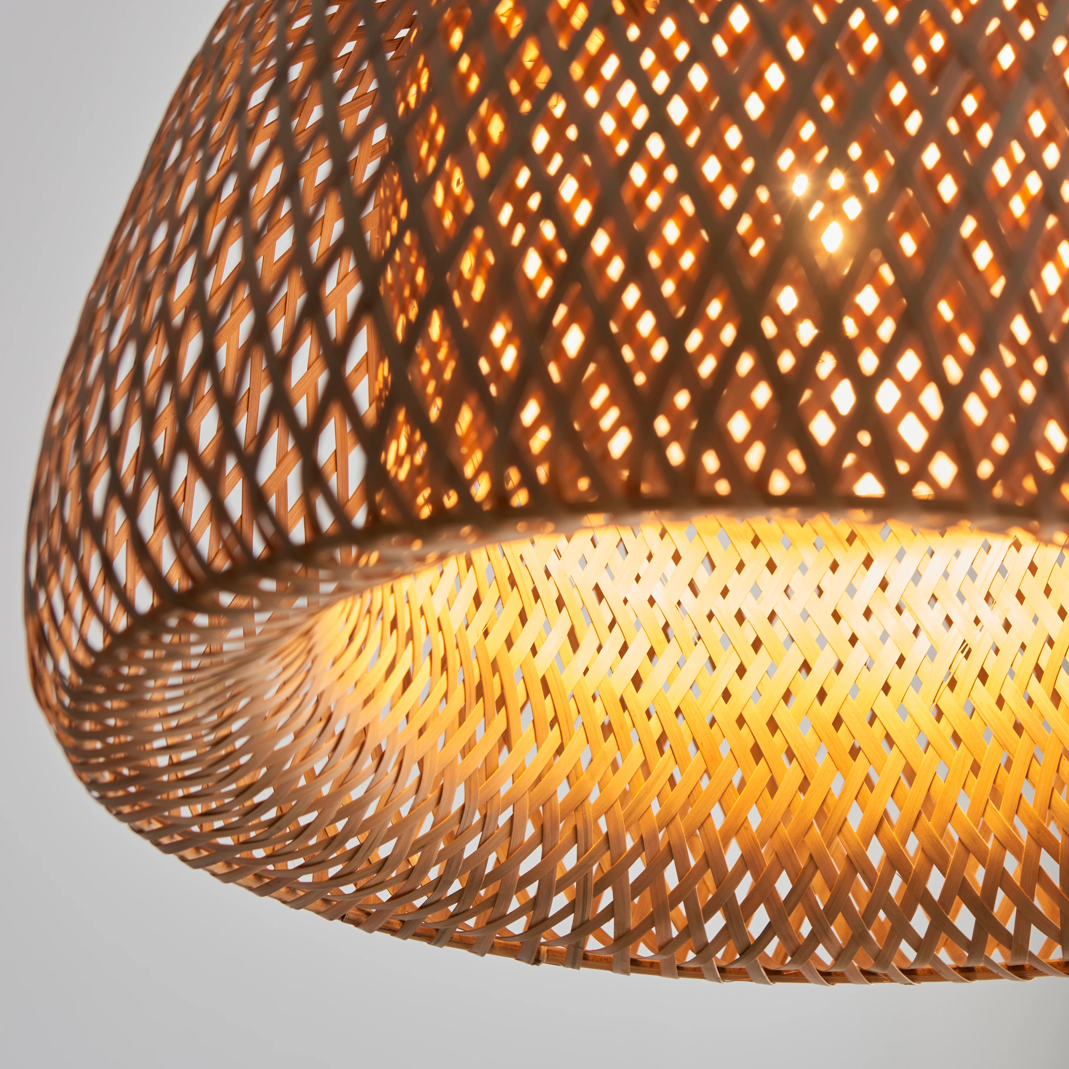 Bali Woven Bamboo Small Pendant Ceiling Light - Image 3