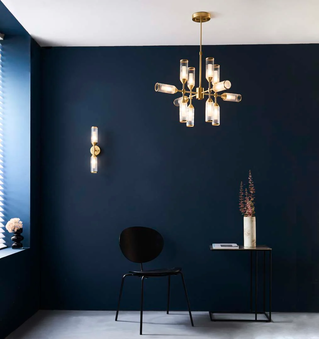 Botero 12 Light Satin Brass Ceiling Light - Image 11