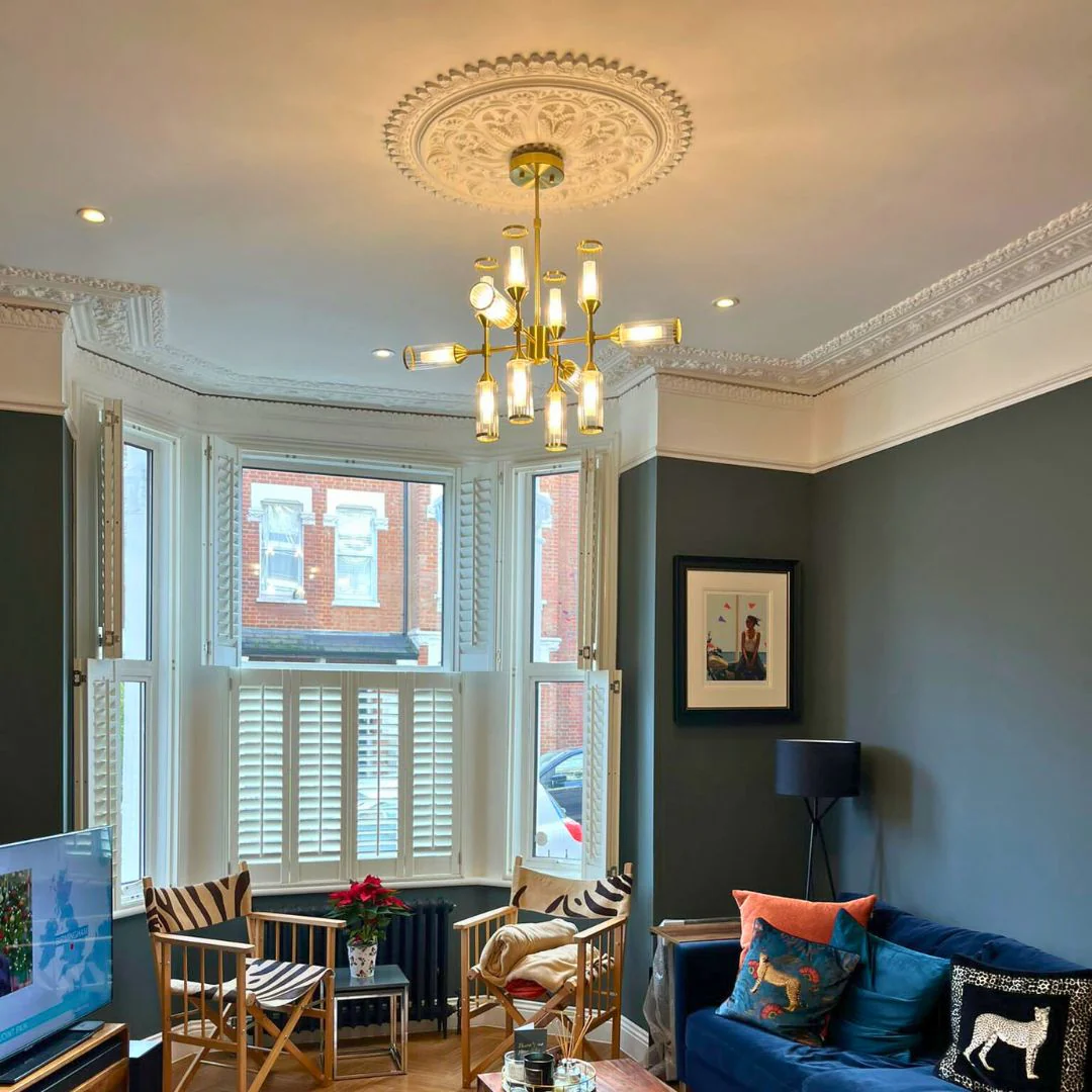 Botero 12 Light Satin Brass Ceiling Light - Image 13