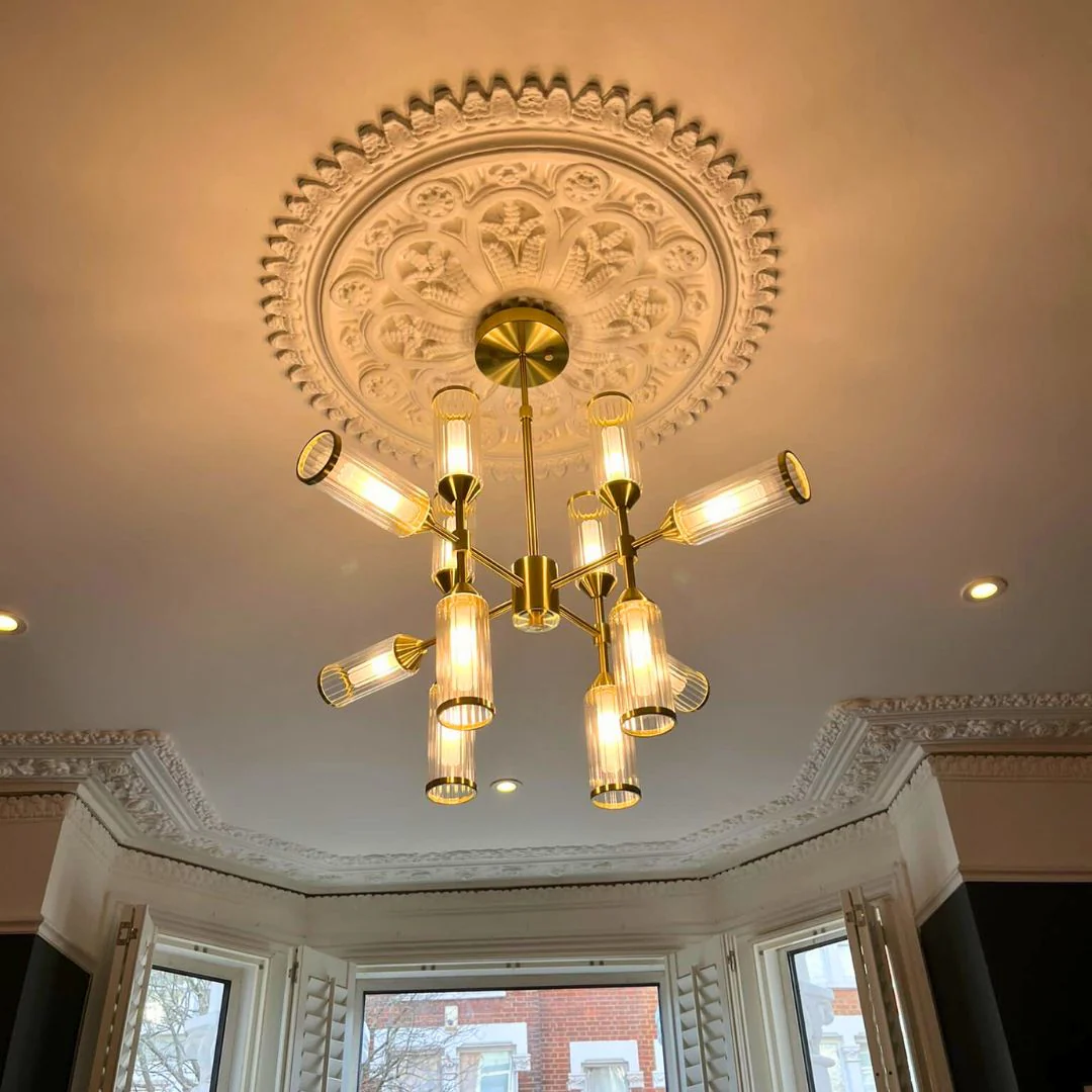 Botero 12 Light Satin Brass Ceiling Light - Image 15