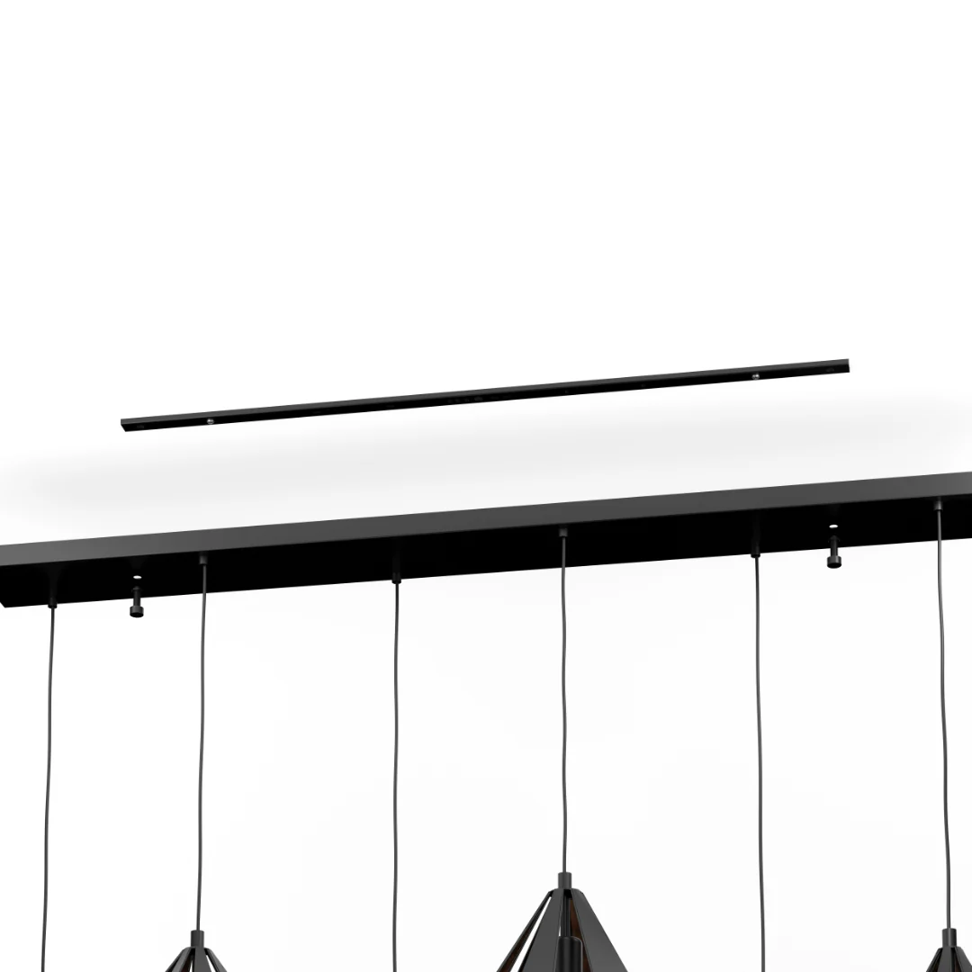 Carlton Multi-Light Black Pendant Bar - Image 4