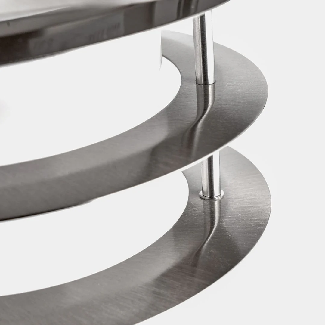 Centauri IP44 Outdoor Wall Light Brushed Steel - Image 10