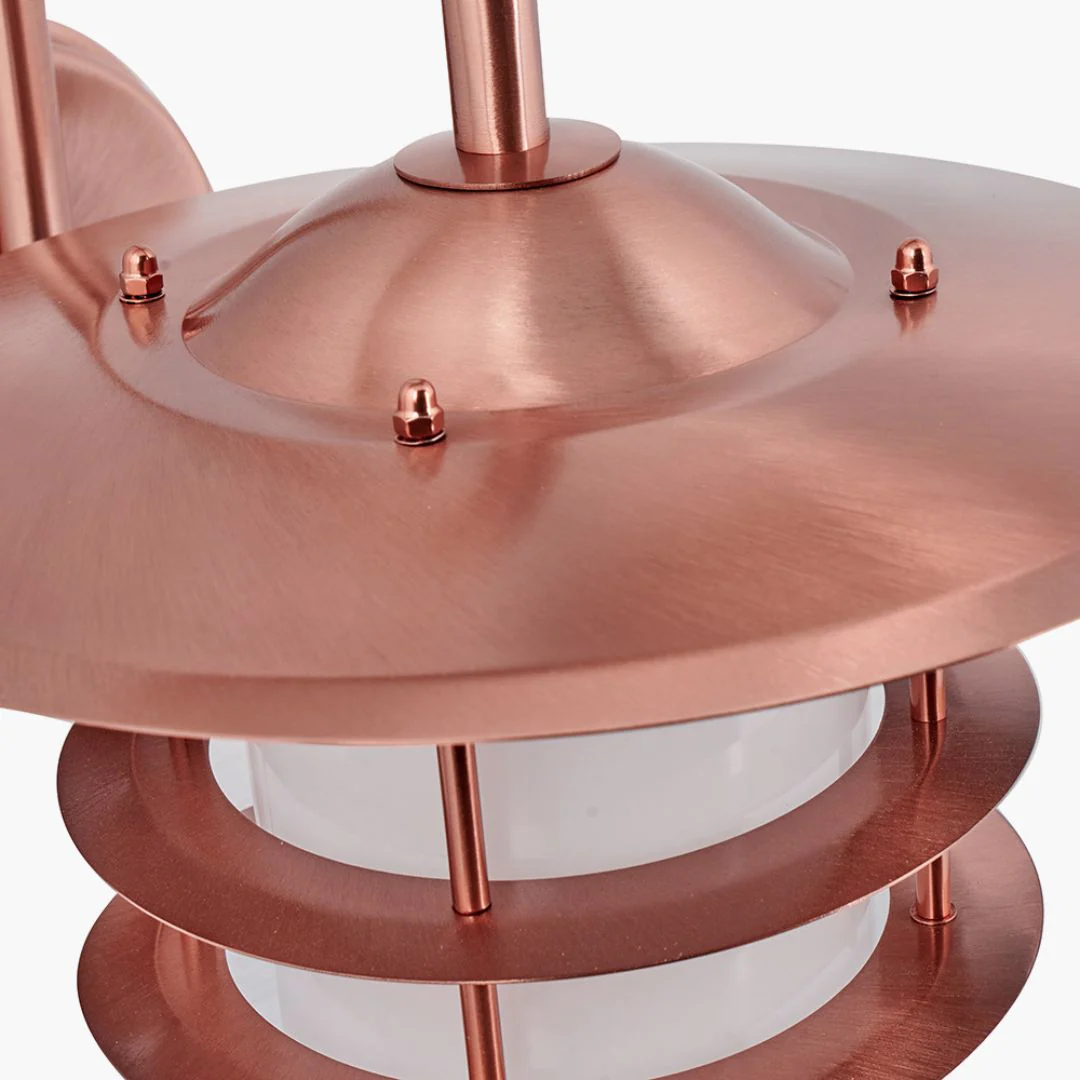 Centauri IP44 Outdoor Wall Light Copper - Image 8