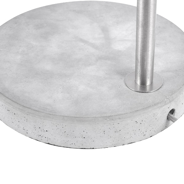 Chaplin Concrete & Chrome Desk Table Lamp with Glass Shade - Image 8