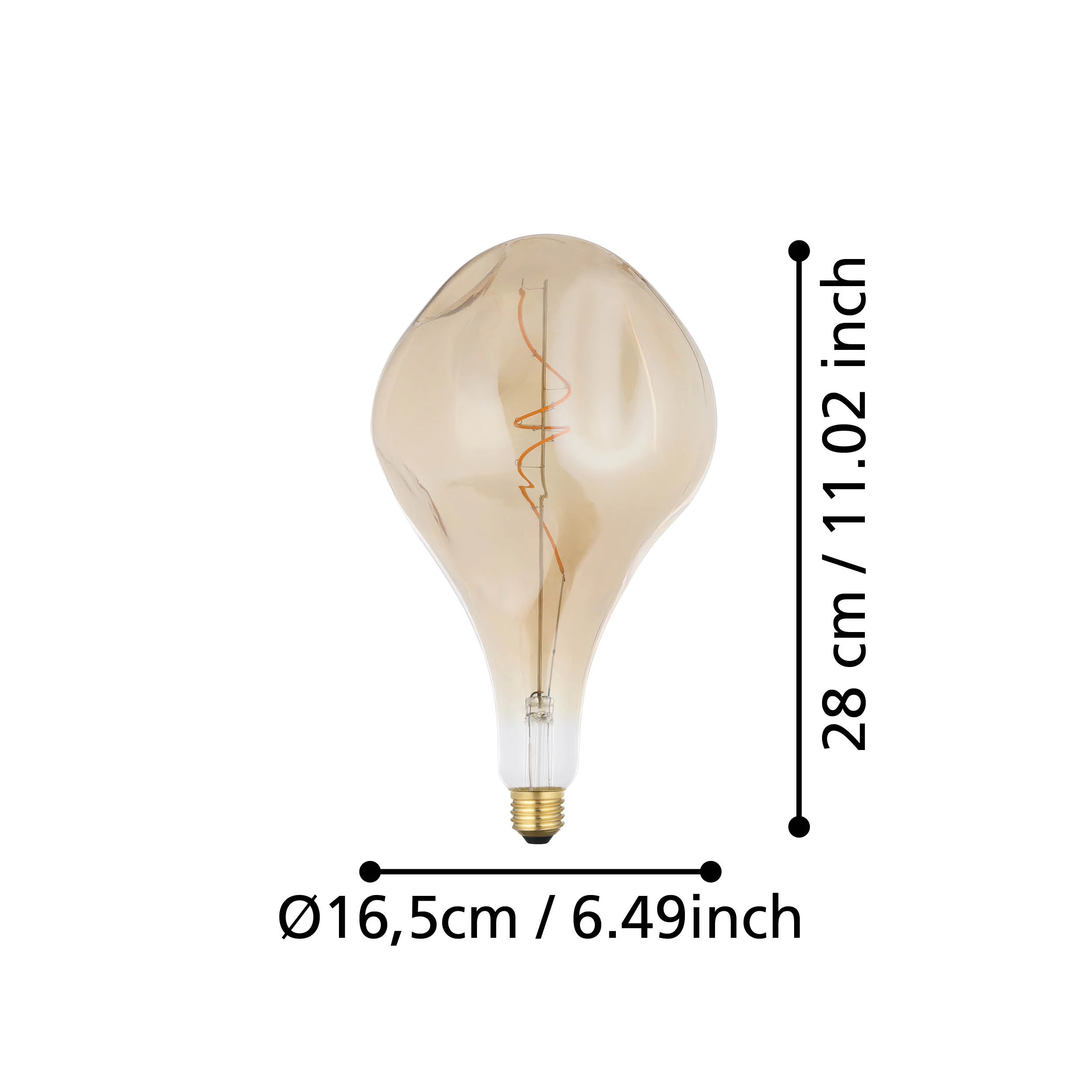Distorted Bulb LED E27 Amber - Image 4