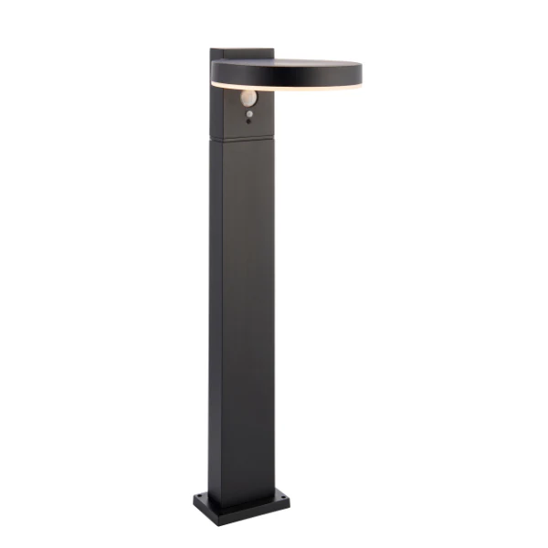 Ebro Outdoor IP44 PIR Black Solar-Powered Post - Image 6