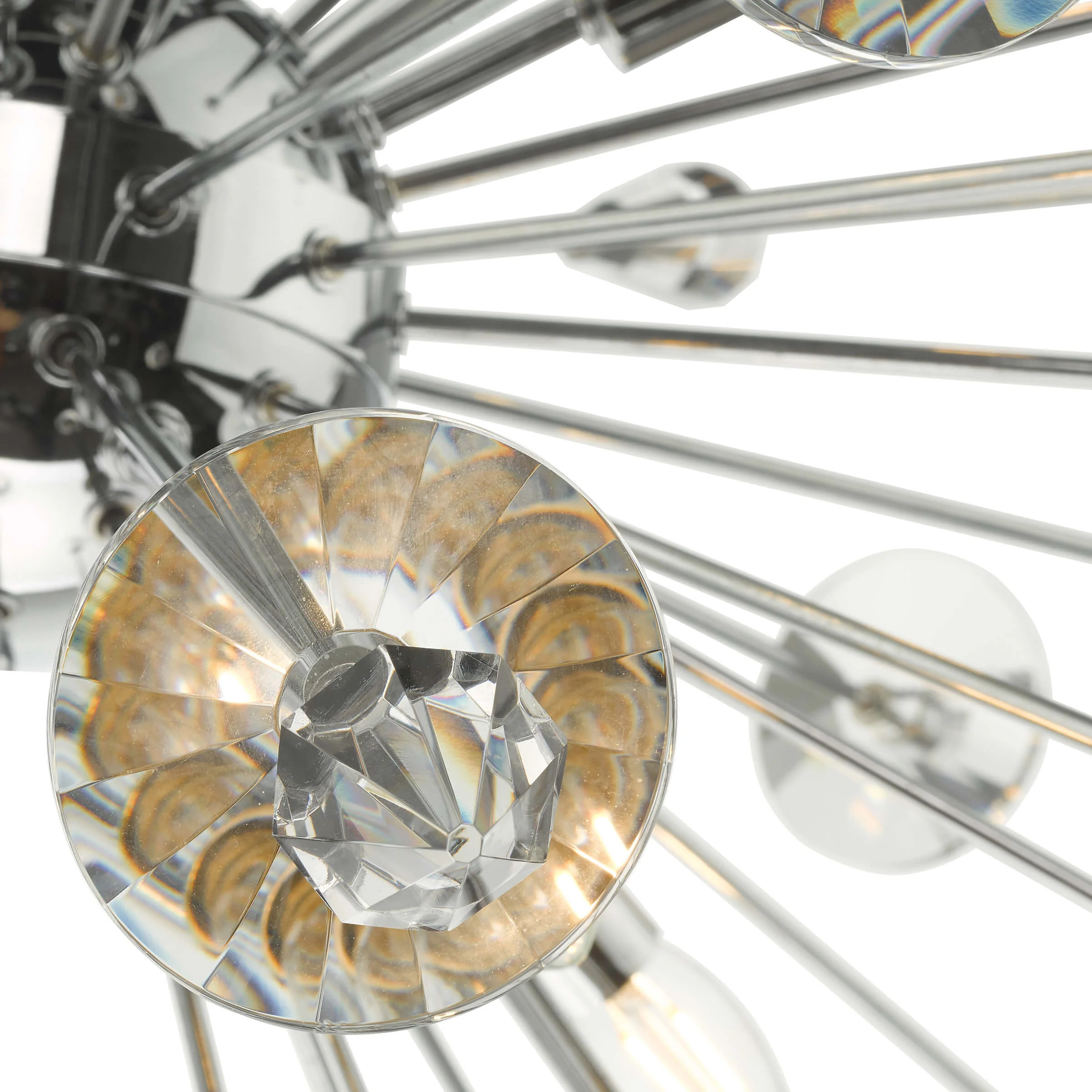 Exodus 8 Light Polished Chrome Pendant Ceiling Light - Image 10