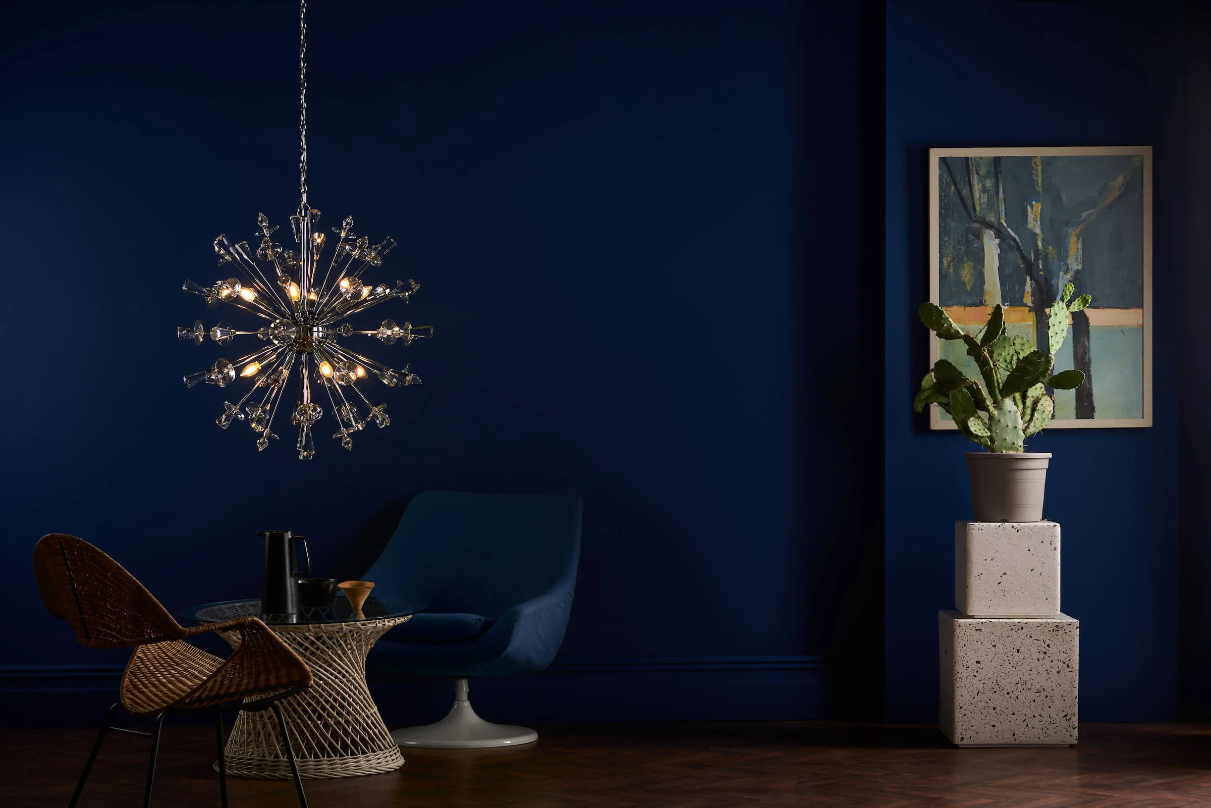 Exodus 8 Light Polished Chrome Pendant Ceiling Light - Image 3