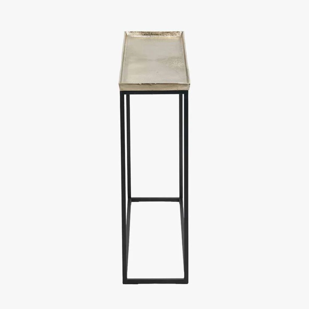 Franklin Black & Gold Metal Console Table - Image 4