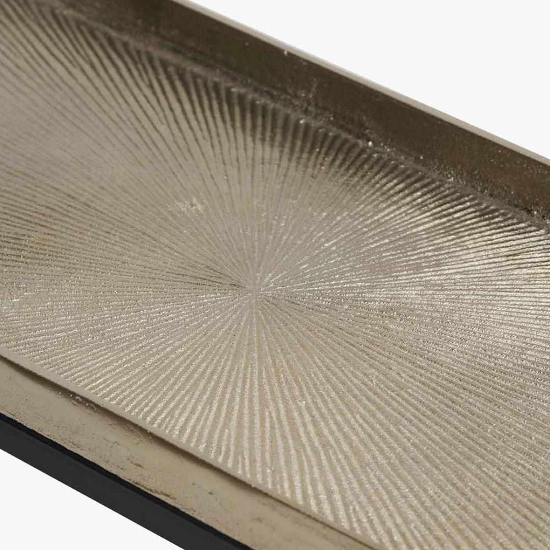 Franklin Black & Gold Metal Console Table - Image 5