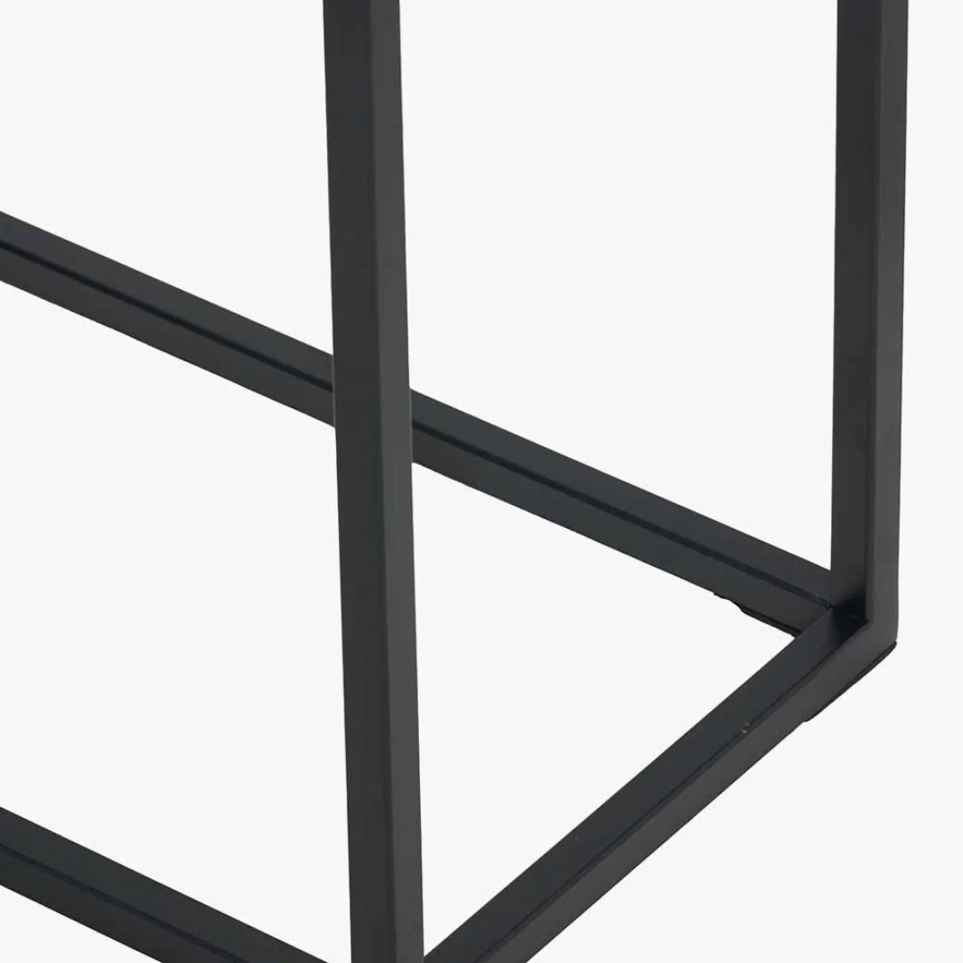 Franklin Black & Gold Metal Console Table - Image 6