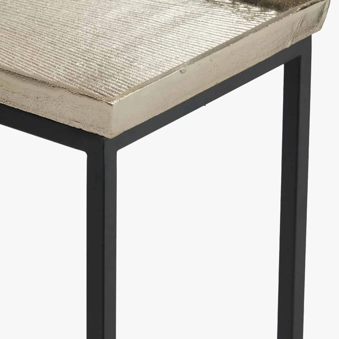 Franklin Black & Gold Metal Console Table - Image 7