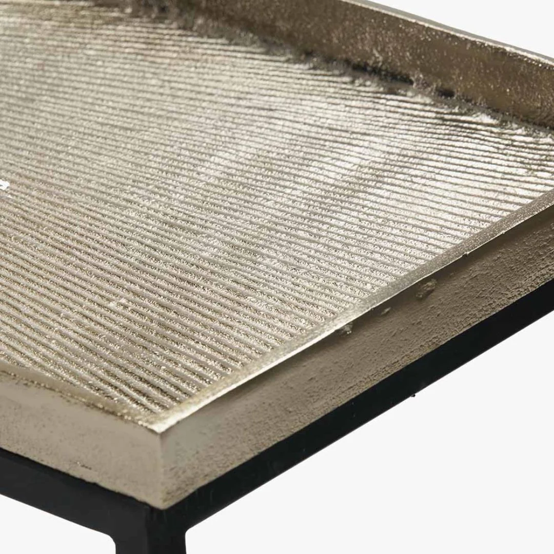 Franklin Black & Gold Metal Console Table - Image 8