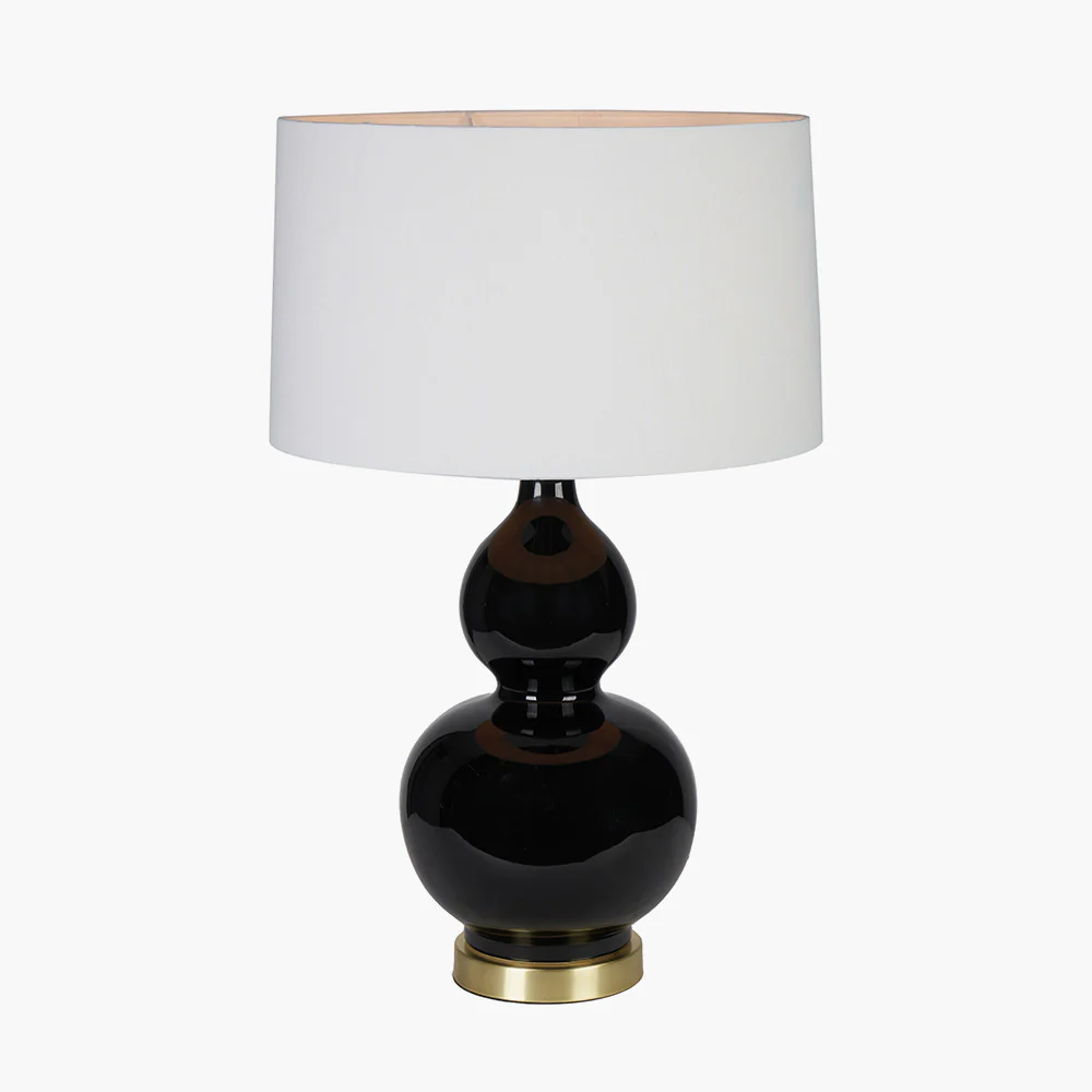 Gatsby Black and Gold Ceramic Table Lamp - Image 3