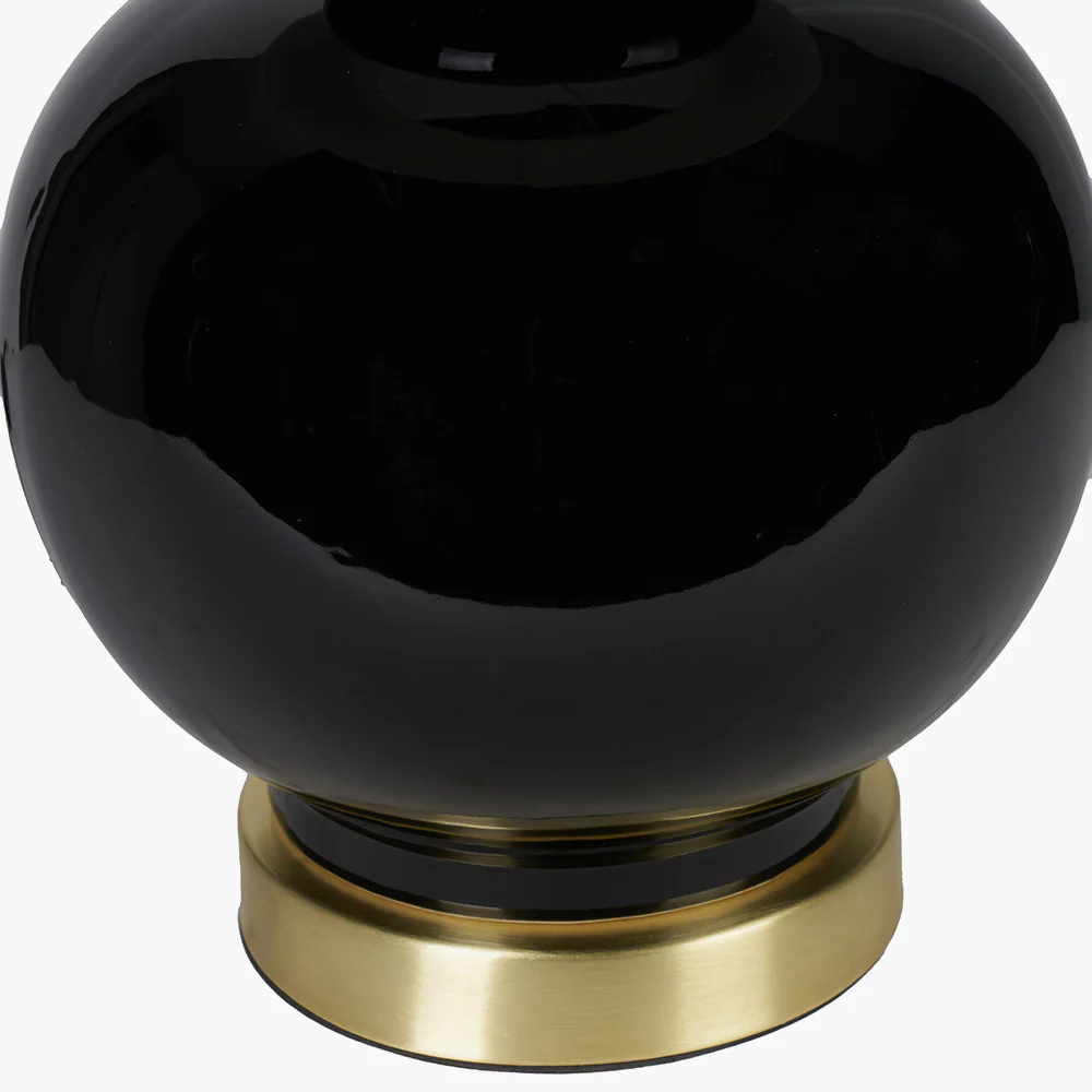 Gatsby Black and Gold Ceramic Table Lamp - Image 6