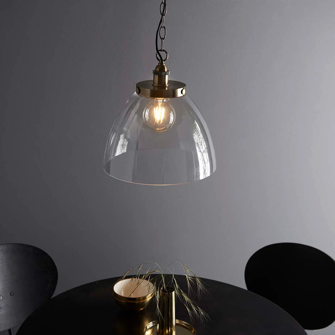 Hansen Antique Brass Grand Pendant Ceiling Light - Image 3