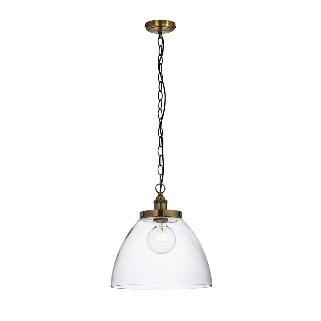 Hansen Antique Brass Grand Pendant Ceiling Light - Image 8