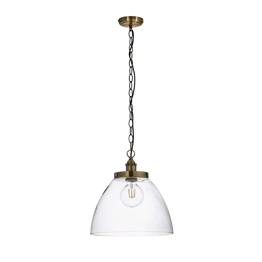 Hansen Antique Brass Grand Pendant Ceiling Light - Image 9