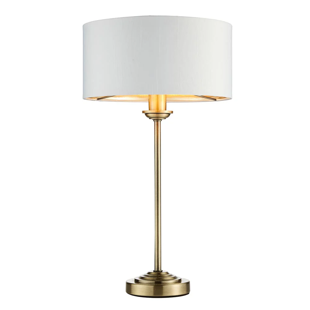 Highclere Antique Brass Table Lamp - Image 4