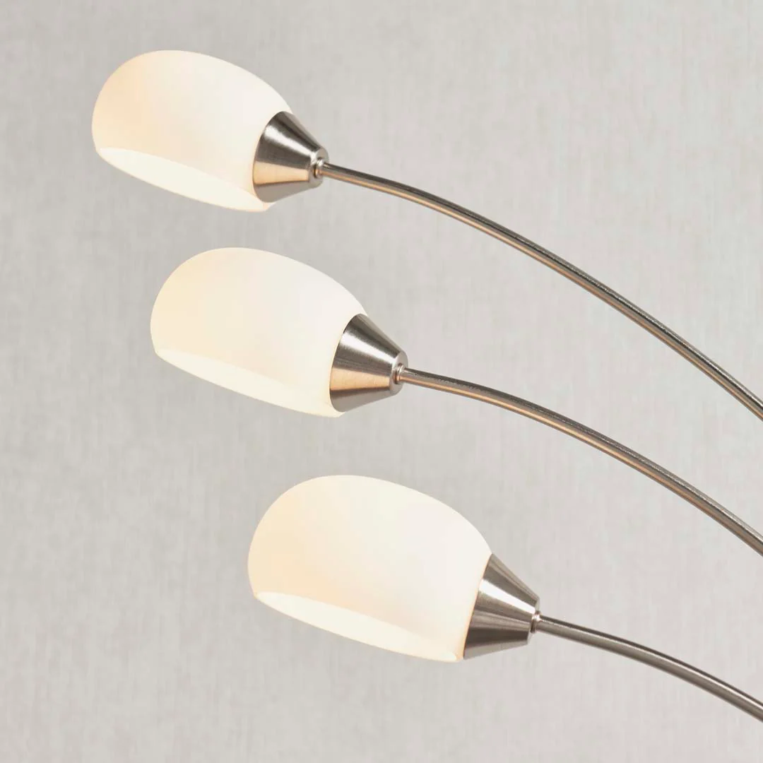 Jaspa 3 Light LED Task Arc Floor Lamp - Image 4