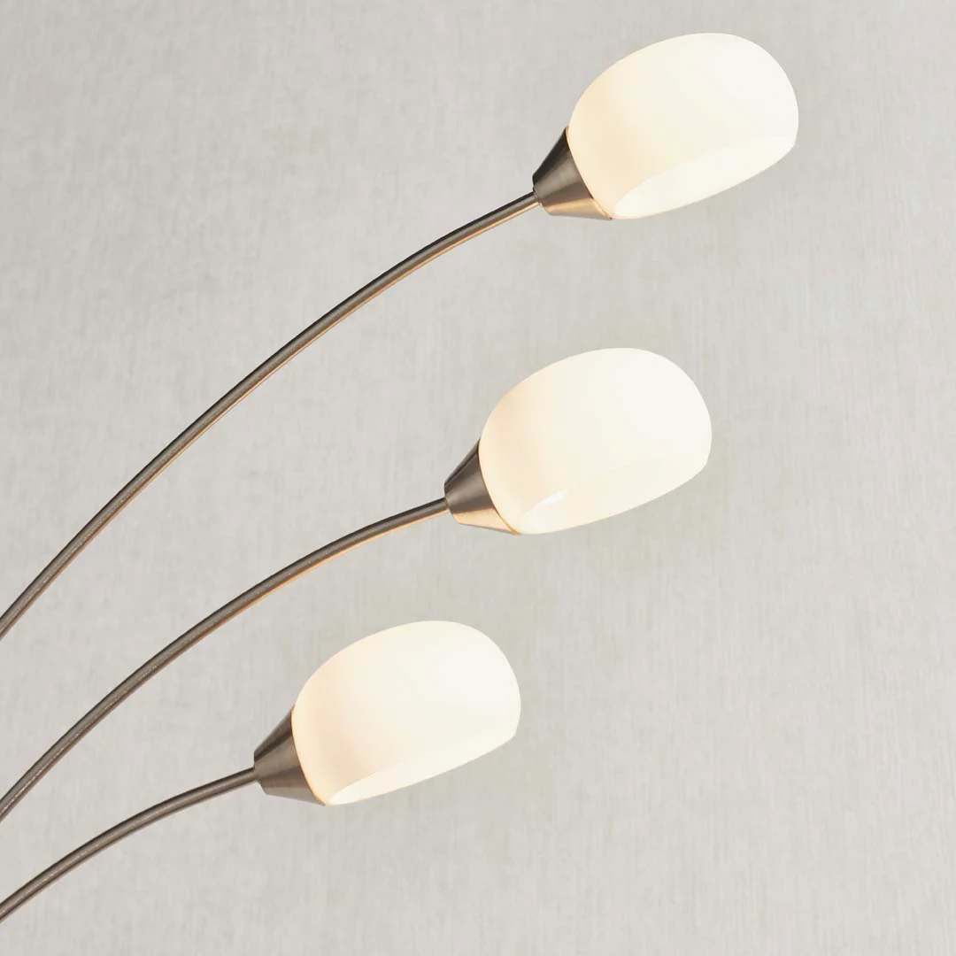Jaspa 3 Light LED Task Arc Floor Lamp - Image 6