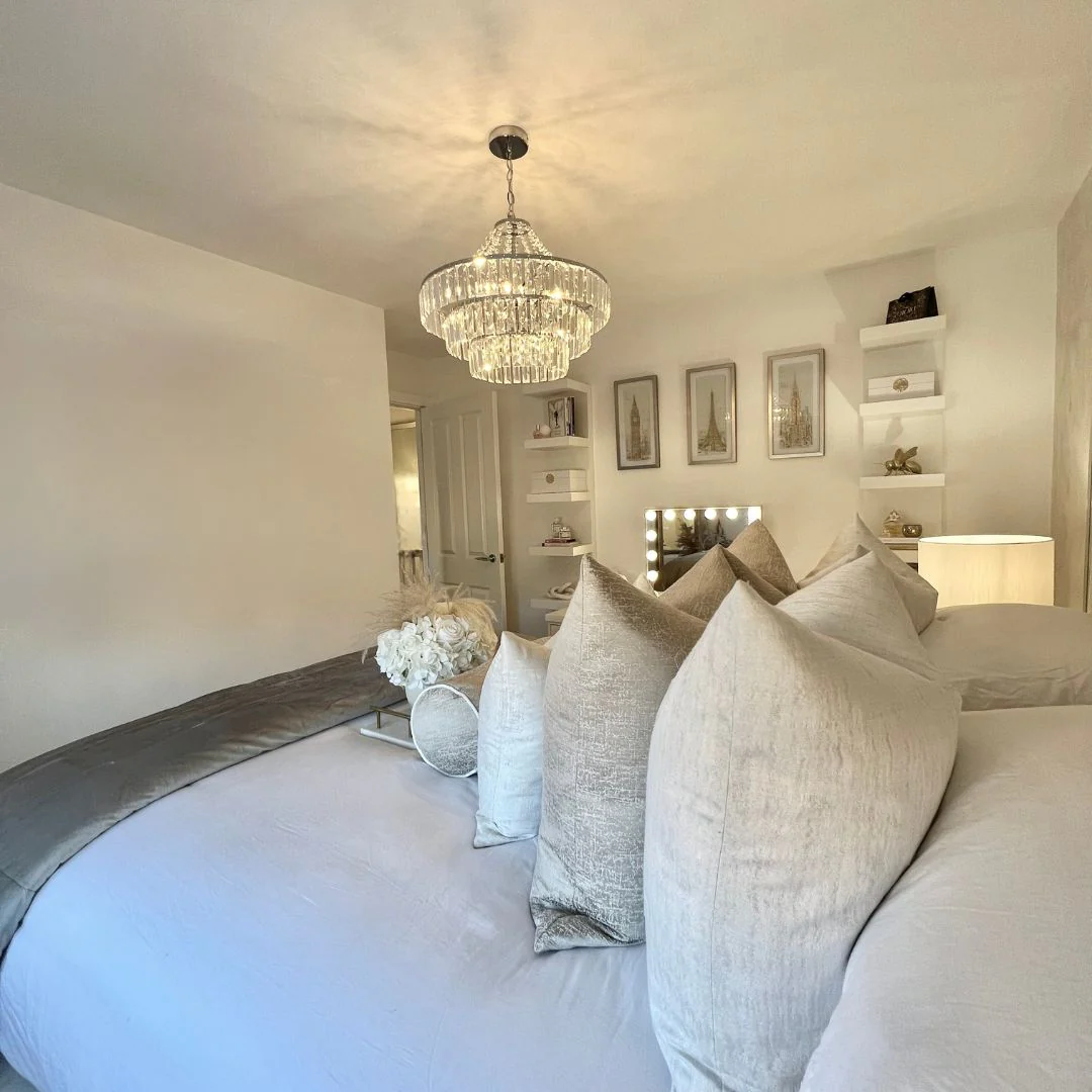 Karrie 3 Light Polished Chrome & Crystal Ceiling Pendant - Image 3