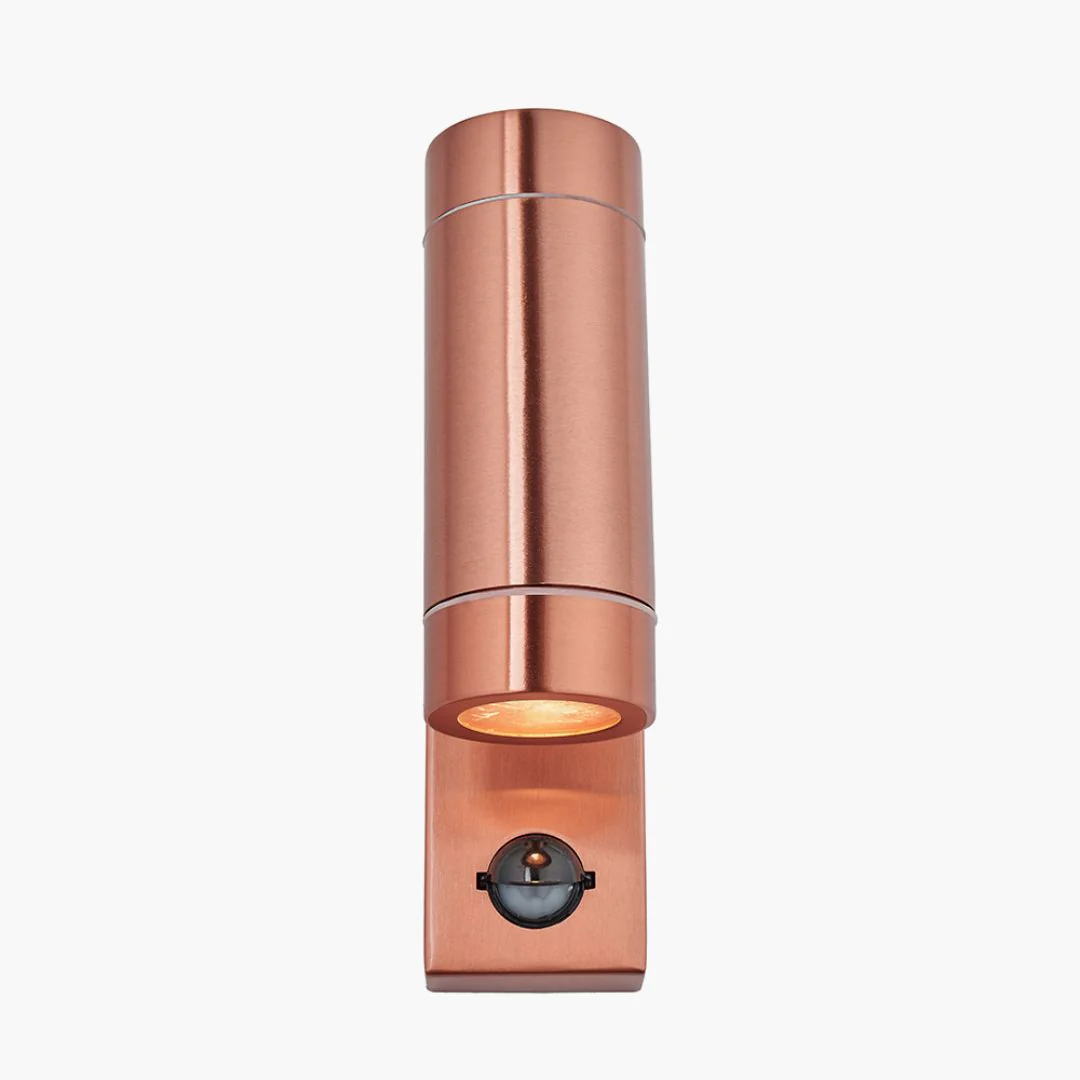 Lantana Copper Outdoor Up/Down PIR Wall Light - Image 4