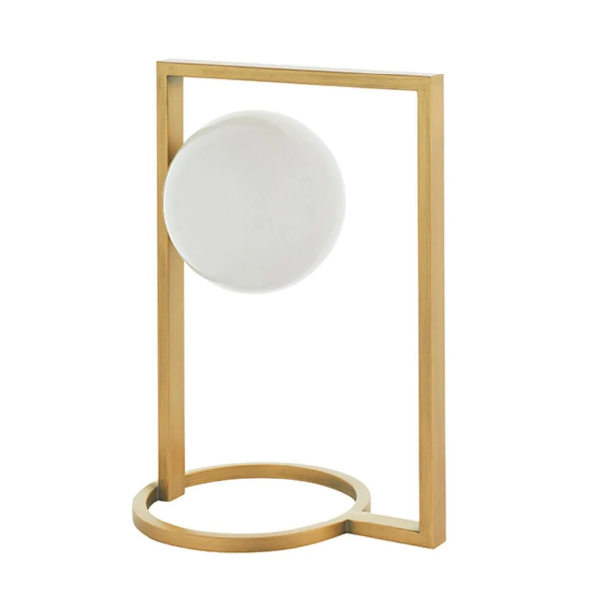 Leyre Brushed Gold and Opal Glass Table Lamp - Image 7