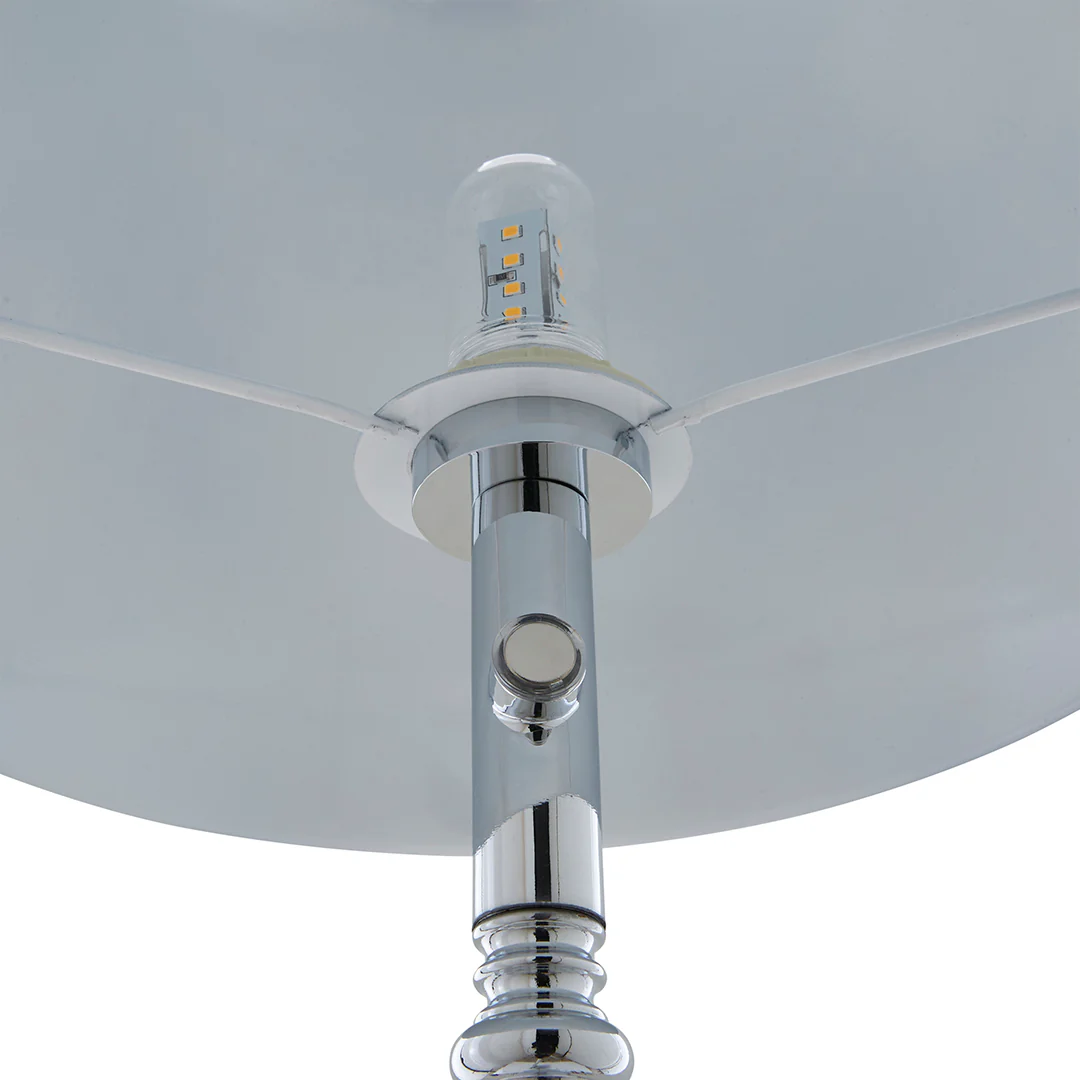 Lustre Polished Chrome LED Rechargeable Floor Lamp - Image 5