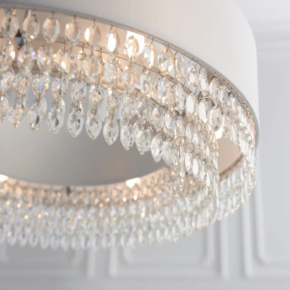 Malmesbury 6 Light Polished Chrome & Crystal Ceiling Pendant - Image 3