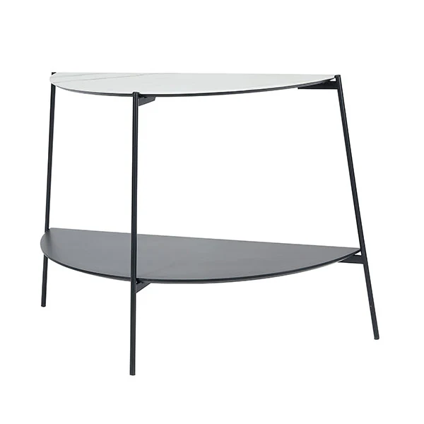 Marchello White & Black Console Table - Image 3