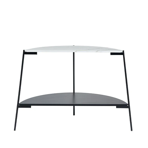 Marchello White & Black Console Table - Image 4