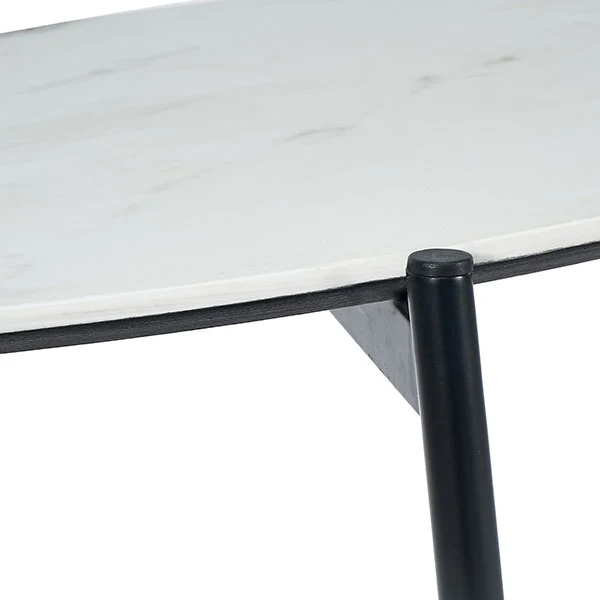 Marchello White & Black Console Table - Image 6
