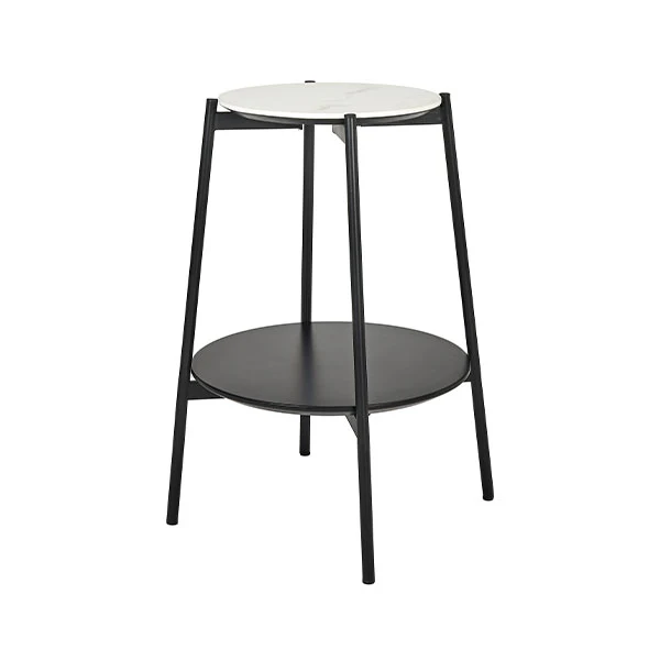 Marchello White & Black Side Table - Image 3