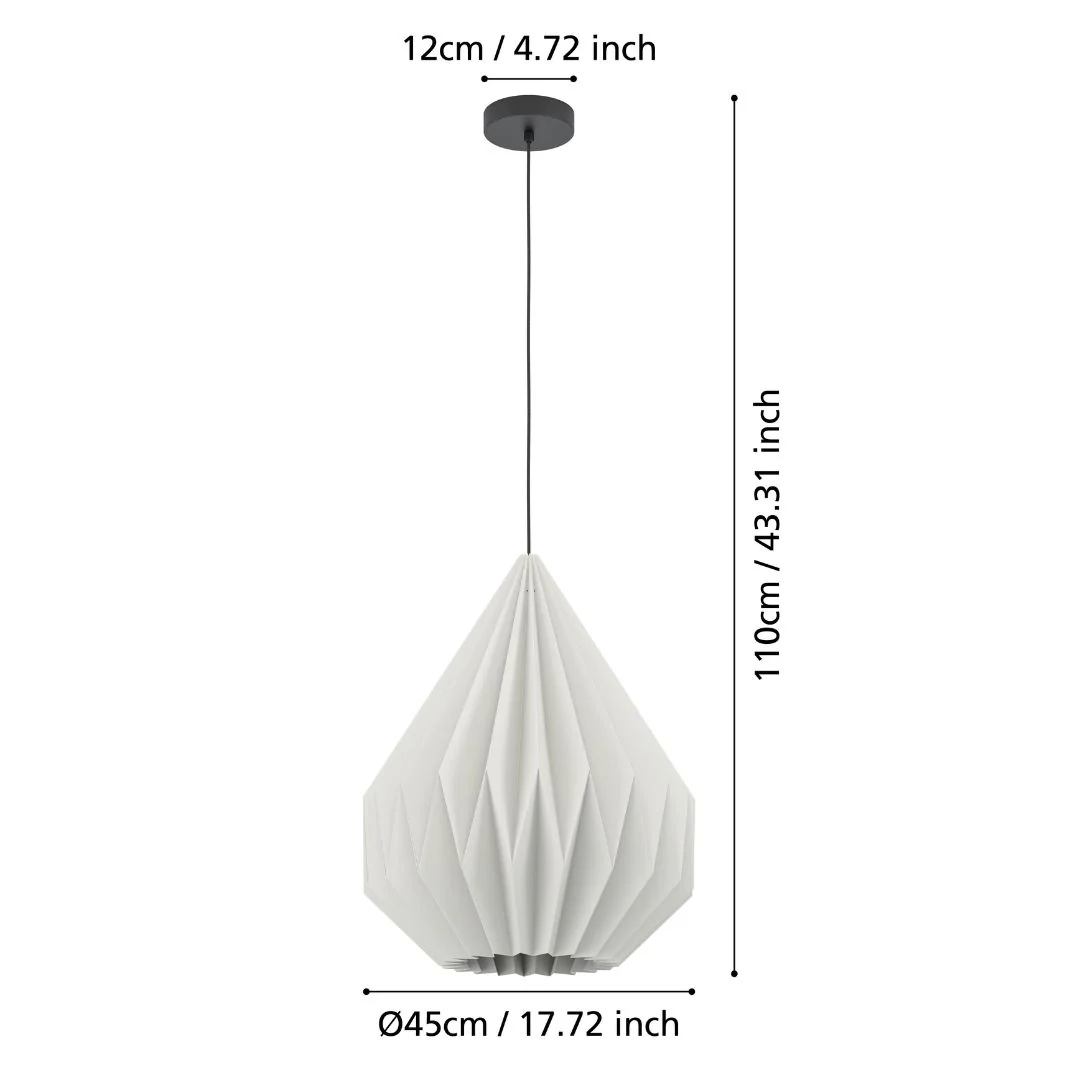 Minting Large White Pendant Ceiling Light - Image 6