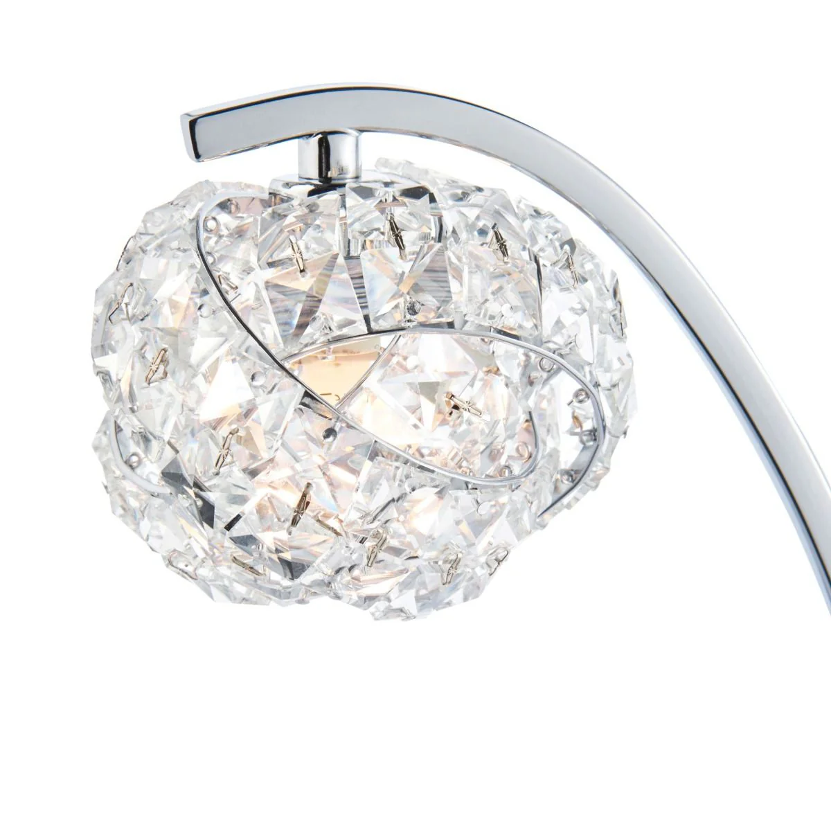 Monaco 2 Light Polished Chrome Floor Lamp - Image 3