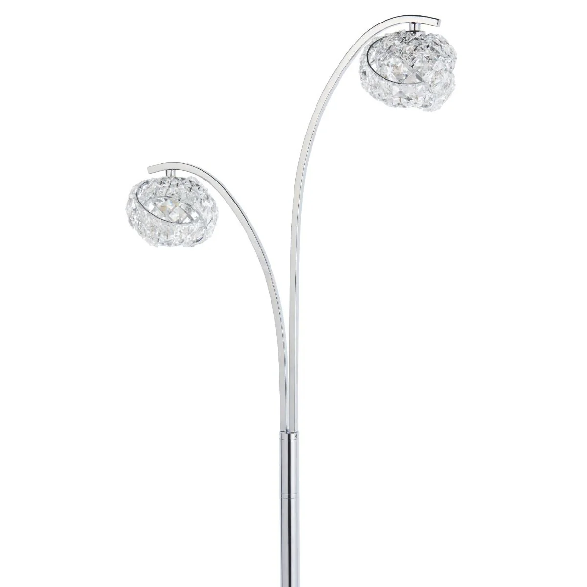 Monaco 2 Light Polished Chrome Floor Lamp - Image 5