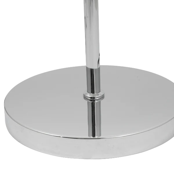 Monroe Smoked Glass & Silver Task Floor Lamp - Image 10