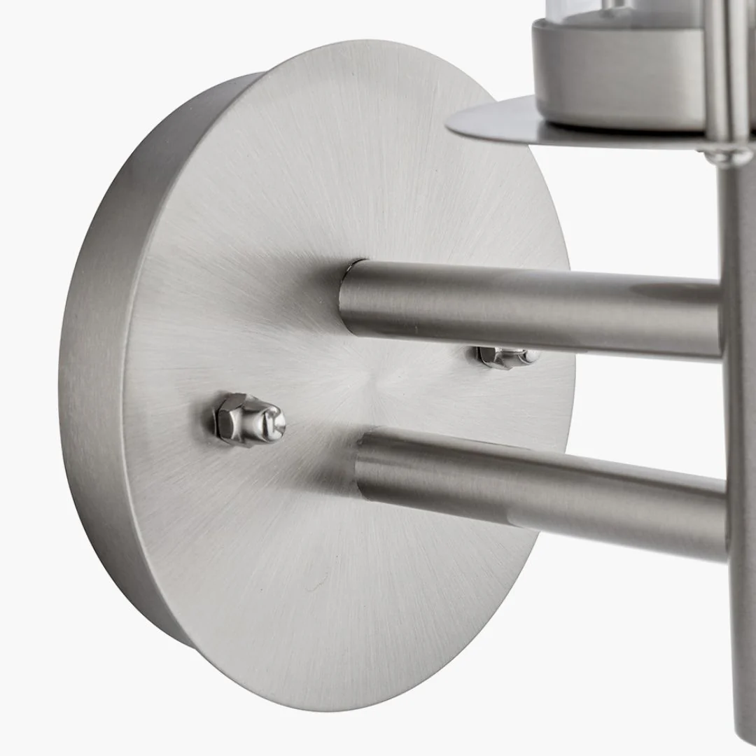 Myosotis Outdoor Wall Light Silver - Image 4